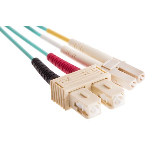 Câble fibre optique RS PRO 2m Avec connecteur / SC, OM4 Multi-mode ( Prix pour 1 )
