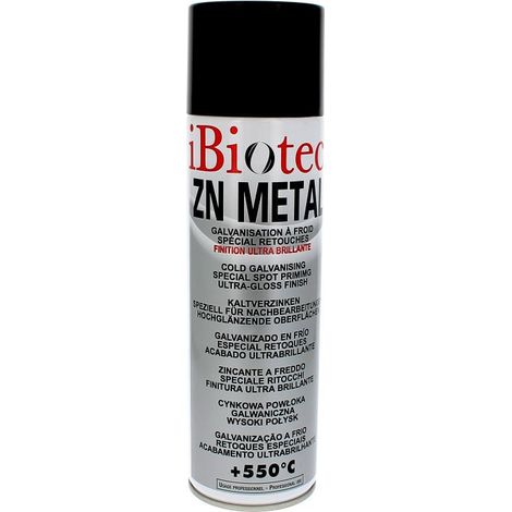 Galvanisant à Froid Ultra Brillant Ibiotec en Aérosol 500mL