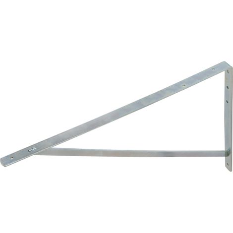Équerre étagère galvanisée 400 x 600 mm - avec écharpe