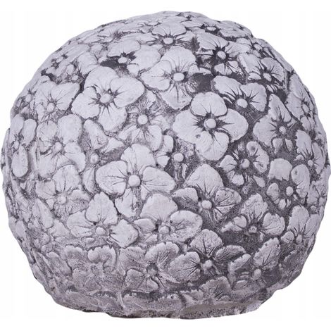 Boule de fleurs sculptée en béton pour le jardin