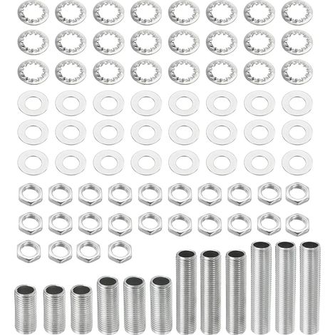 Tige Filetée Creuse Écrous Rondelles 4 Taille 1/8Ip 84Pcs (1/5)