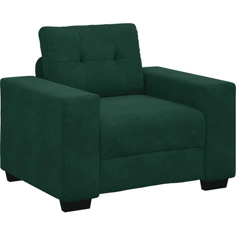 Maison Exclusive - Divano Sedia Verde Scuro 100x78x80 cm Velluto