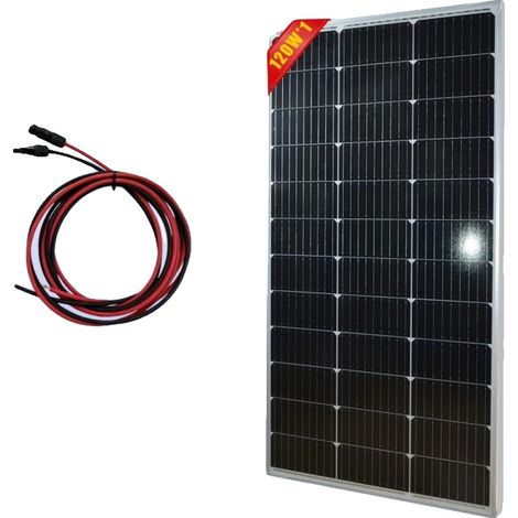 Solarmodul, hohe Effizienz, wetterfestes Design, 1 Stück 120-W-Kabel (1/2)