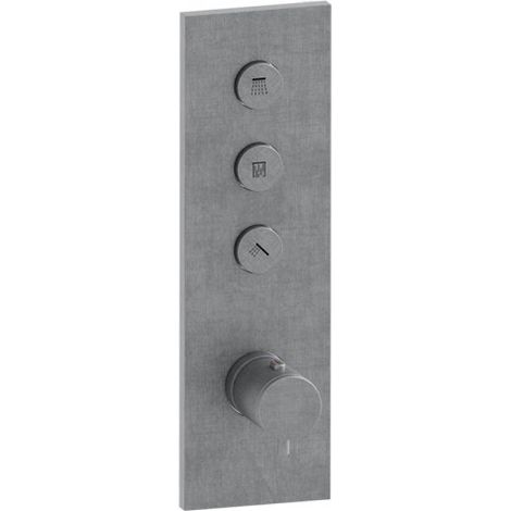 Façade Thermo Twist thermostatique 3 sorties Inox - CRISTINA ONDYNA XX61328