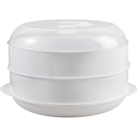 Cuiseur vapeur micro-ondes 1000 ml pour cuire et réchauffer les aliments, sans BPA, facile à ranger (1/5)