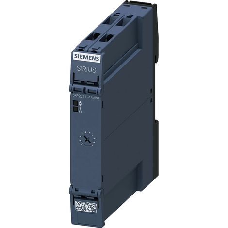 Siemens Relé de tiempo, con retardo a la conexión, 1NO, 1 rango de tiempo 0,5-10s, AC/DC 12-240V con LED, 3RP25111AW30