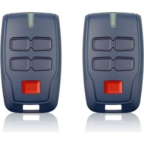 Lot de 2 télécommandes pour portail BFT MITTO B RCB4 433,92 MHz, 4 boutons 4 canaux, télécommande à code tournant compatible BFT MITTO B RCB04 R1 CLEAR ICE RCB02 VINEYARD (1/5)