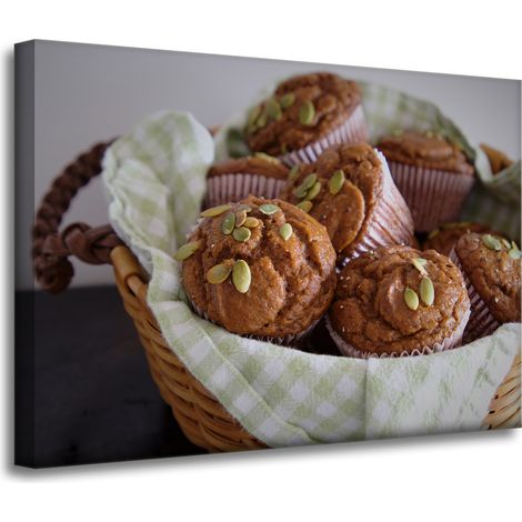 Leinwanddruck „Küchen-Cupcakes-Süßigkeiten“ 70x50 (1/4)