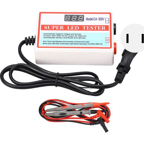 Testeur LED pour rétroéclairage TV, outil multifonction de détection de bandes et perles de réparation, détecteur lumineux 85‑265V avec fiche US