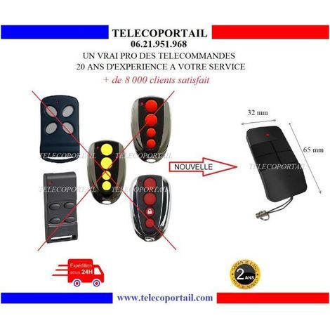 Télécommande - ETDOOR - 4 canaux - Rolling code 433 MHz - Compatible MAGUISA/THOR