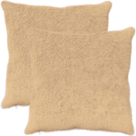 vidaXL Funda de almohada 2 uds. HEERLEN Crema 60 x 60 cm (1/2)