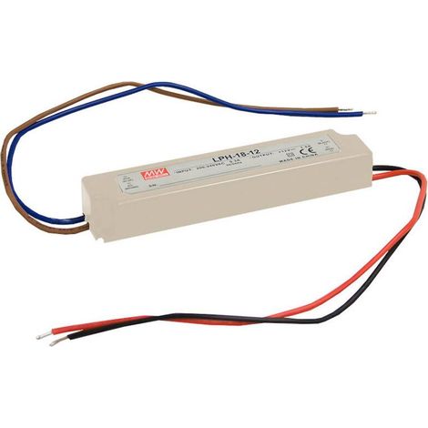 Mean Well LPH-18-24 Driver per LED, Trasformatore per LED Tensione costante, Corrente costante 18 W 0 - 0.75 A 24 V/DC (1/3)