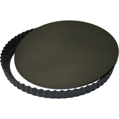 Eva 040941 Easyclean - Stampo Crostata/Quiche, Nero, 28 cm