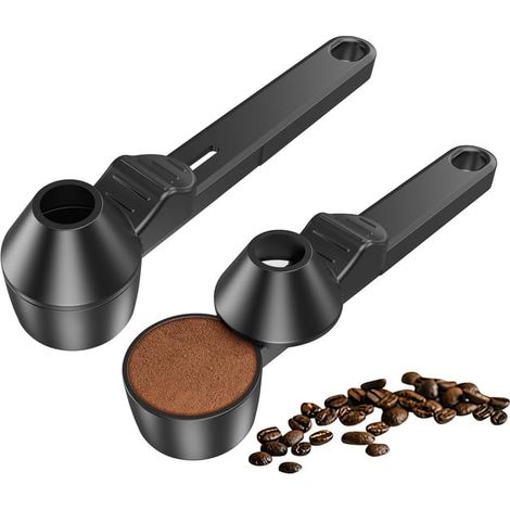 Cucchiaio dosatore e imbuto per capsule di caffè ricaricabili K-Cup riutilizzabili, cucchiaio dosatore da 2 cucchiai, cucchiaio dosatore (1/5)