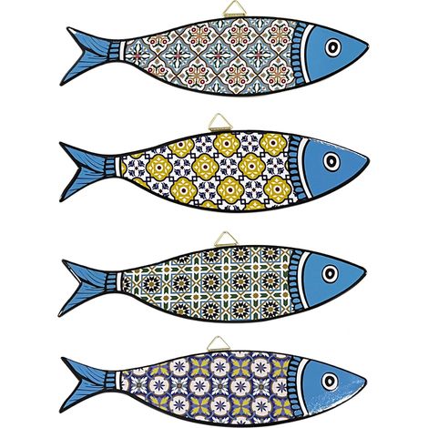 Signes Grimalt Anhängerfisch 4 oder Anhänger  Blauer Anhänger - 1x30x8cm