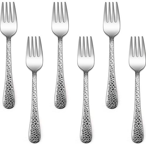 Kinderbesteck Set 6-teilig Edelstahl Gabeln mit Hammergriff für Kleinkinder ab 2 Jahre (1/5)