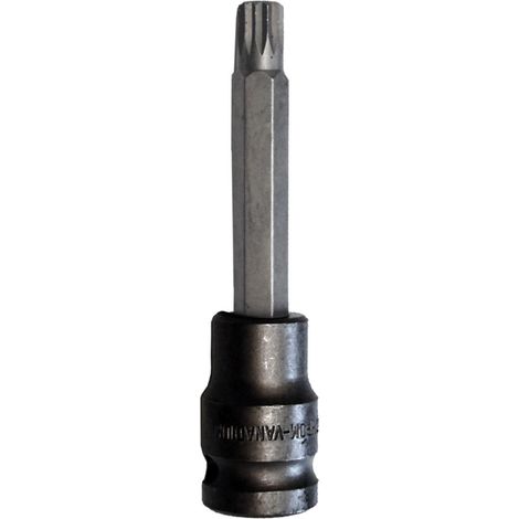 Douille male embout xzn m10 long a choc carre 1/2
