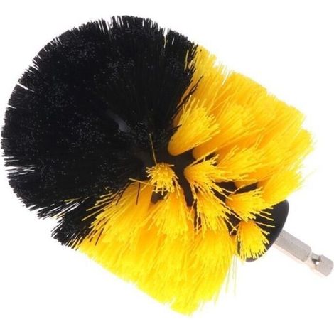 Brosse Polypropylène Ronde • Fil Souple • Nettoyage Facile Tous Matériaux sans Rayures • pour Perceuse