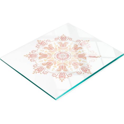 Tablero de vidrio decorativo multifuncional para cocina, 60 x 52 cm.