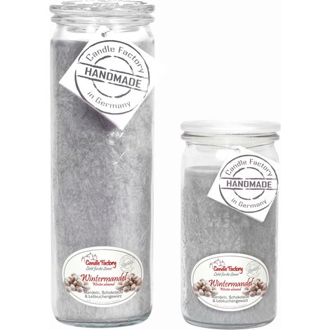 Candle Factory Kerzen-Set Wintermandel Big + Mini Jumbo Duftkerze Dekokerze