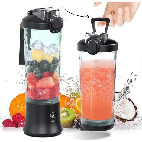 Mixeur Portable - 600 ml - Sans Fil - Technologie À Induction Magnétique - Pour Smoothies Et Préparations Liquides - 1 Unité (1/5)