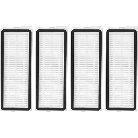 Lot de 4 filtres HEPA pour Roborock Qrevo S/Qrevo S5V/Qrevo Pro/Qrevo Plus/Qrevo MaxV/Qrevo Curv/Qrevo Curve/Qrevo Edge/Qrevo Curv S5X/Qrevo EDGE S5A/QV 35A/QV 35S accessoires d'aspirateur robot (1/5)