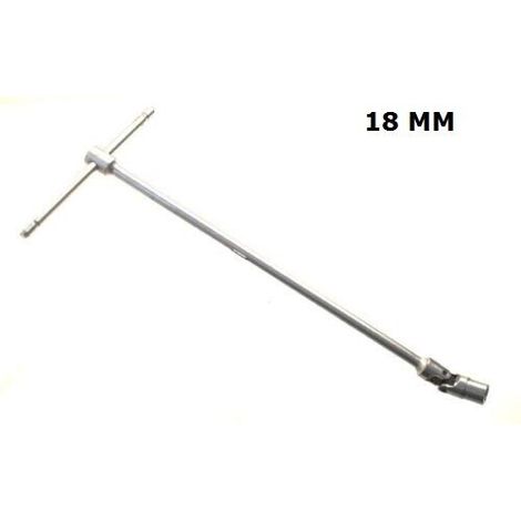 CHIAVE A T CON SNODO SNODABILE MISURA 18 MM MANICO SCORREVOLE