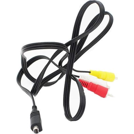 Ce câble adaptateur multifonctionnel RCA A/V vers VMC 15FS à 10 broches vous permet de connecter votre Handycam à un téléviseur ou un magnétoscope pour la lecture vidéo et audio. (1/5)