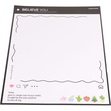 Magnetische Whiteboard-Tafel für Kühlschrank und