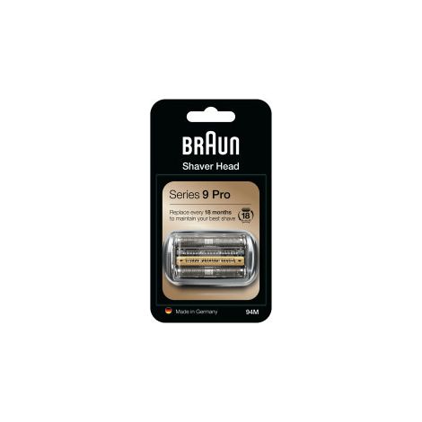 Têtes de rasoirs 94M série 9 pour épilateur Braun – Lot de 2 – Compatible avec modèles 9090CC, 9410S, 9415S, 9417S, 9420S