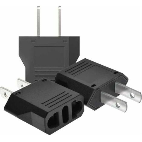 【3 pièces】 Adaptateur de Voyage,adaptateur prise france vers usa,adaptateur prise usa,adaptateur usa,adaptateur prise canada,Adaptateur Prise le Americaine/Chine/Japon/Canada/Mexique (1/4)