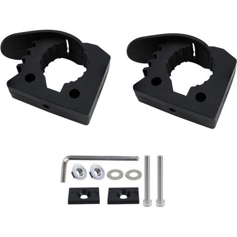 2 clips en caoutchouc à dégagement rapide pour la fixation d'outils, porte-outils pour objets de 3 à 4 cm de diamètre, kit de montage pour barres de toit Sch (1/5)