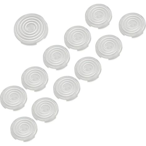 Pack of 12 Button Covers – 20.2 mm and 25.3 mm For Kailh, Cherry, Akko, Glorious Mechanical Pushbuttons – For Keyboards (WHITE) (1/5)