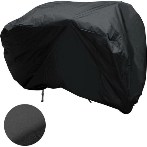 Housse de vélo deux côte à côte étanche à la pluie, à la crème solaire et à la poussière Bande étanche 210D-210D-2XL taille deux côte à côte (0,6 kg) 200x 85 x 110 cm noir (1/4)