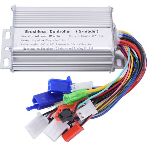 Regolatore di velocità per motore brushless da 350 W per bici elettrica e scooter elettrico da 24 V-36 V (1/5)