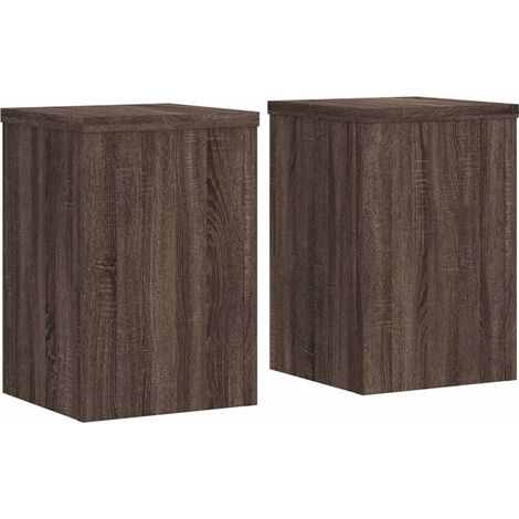 Maison Exclusive - Pflanzenständer 2 Stk. Braun Eiche 20x20x30 cm