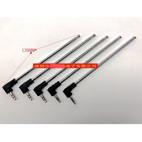 Antenne radio FM 3,5 mm télescopique pour téléphone portable, avec fente pour carte, dédiée à la FM, longueur 457 mm (1/4)