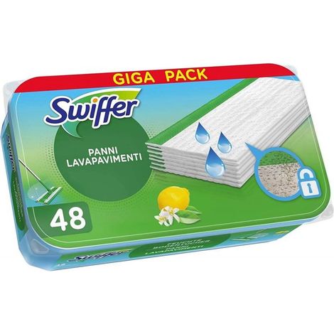 SWIFFER WET 50 PZ PANNI LAVAPAVIMENTI FRESCO PROFUMO (1/2)