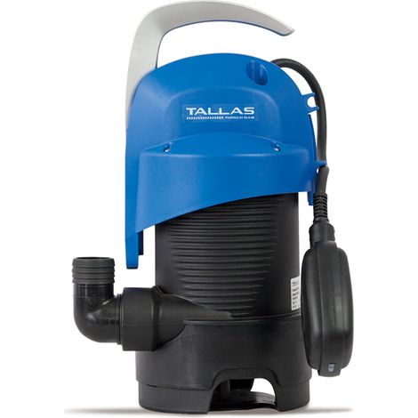 Tallas D-DW 400 Schmutzwasserpumpe - 8.400 L/Std. - 440W - Förderhöhe 7 m - Korngröße 30 mm - Mit Schwimmer - Tauchpumpe