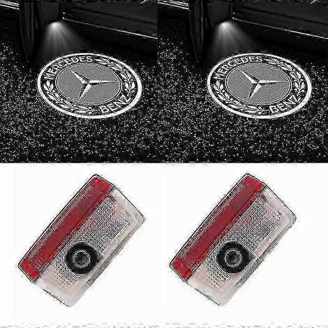 2 projecteurs de logo LED pour portières de voiture Mercedes-Benz Classe GLS/GLC/GLB/GLA/A/B/C/E