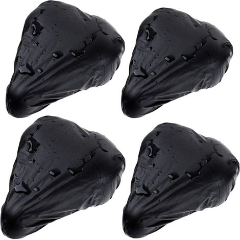 Lot de 4 housses de selle de vélo imperméables - Haute qualité - Protection contre la pluie - Convient pour les jours de pluie - Pour éviter que le siège de voiture ne soit pris sous la pluie (1/4)