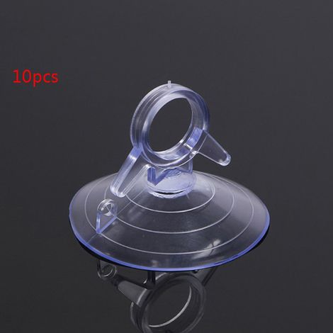 Lot de 10 ventouses transparentes en caoutchouc PVC de 4,5 cm pour pare-soleil de voiture (1/5)
