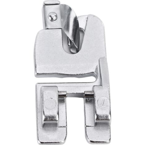 Pied presseur ourlet roulé en acier inoxydable pour système IDT, idéal pour machines à coudre domestiques. (1/5)