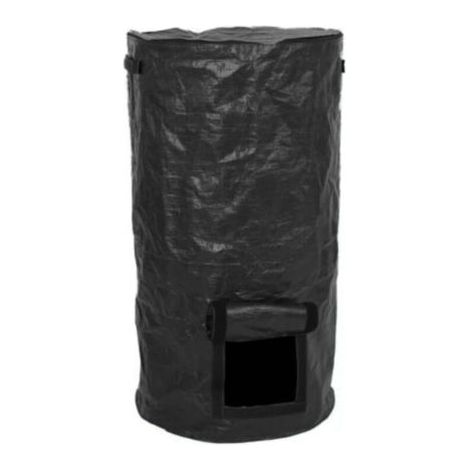 Sacchetto per rifiuti - Sacchetto per compost organico, compostiera da giardino, contenitore riutilizzabile per la fermentazione dei rifiuti, 45 x 80 cm, 34 galloni