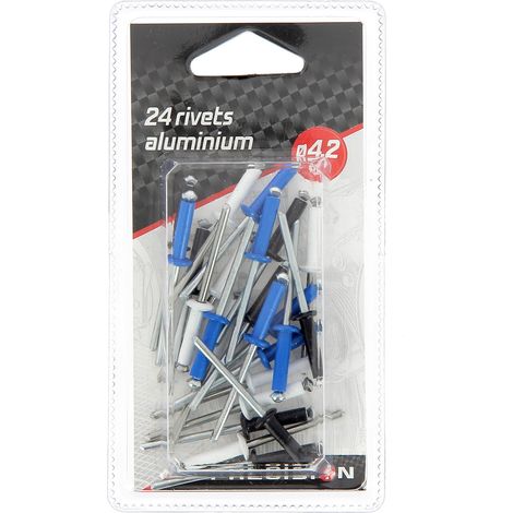 24 Rivets alu diam 4.2mm (1/2)