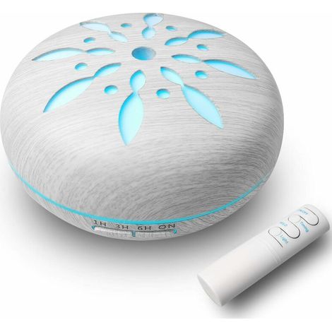 550ML Aroma Diffuser Cool Mist Humidifier Waterless Auto Off & 7 Colors LED Light