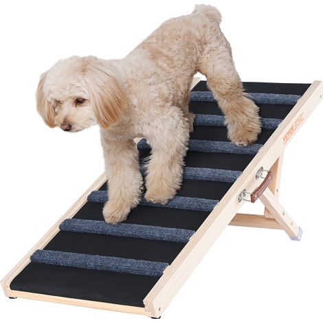 Rampe pour Chien Longueur 1000 mm Rampe Pliable de Voiture Antidérapante pour Chiens de Petite ou Grande Taille Hauteur Réglable 38-56 cm Convient pour Lit, Canapé, Sofa, Intérieur, Extérieur (1/5)