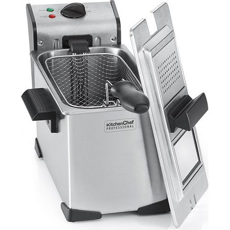 friggitrice singola 3.5l 2000w acciaio inox - KCPFR35X - Kitchen Chef