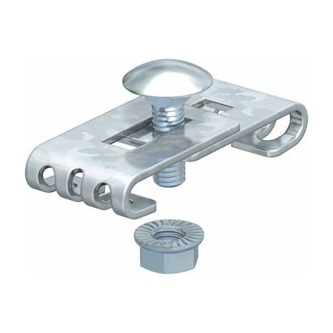 Morsetto giunzione curve GEV36 OBO in acciaio zincato resistente