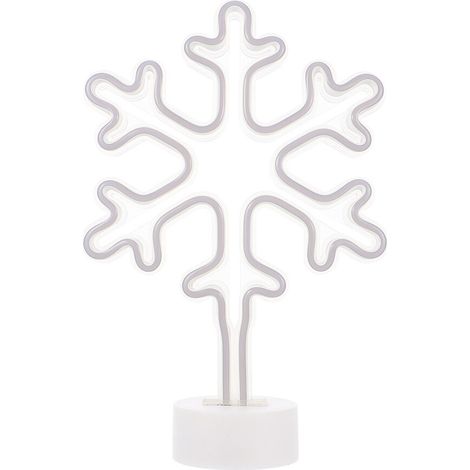 Lampes de bureau, cadeaux pour les bas de Noël, décorations pour sapin de Noël, veilleuse néon flocon de neige (1/4)